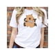thumbnail image 1 of Playera Blusa De Capybara Con Paliacate Diseño Divertido Ropa Para Mujer Capibara Color Blanco Talla Grande Marca Emil SaEs, 1 of 4