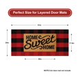 thumbnail image 3 of Alfombra de exterior KIMODE Buffalo Plaid Rojo/Negro, 60 x 130 cm, algodón, 3 of 9