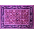thumbnail image 1 of Ahgly Company Indoor Rectangle Oriental Purple Industrial Area Rugs, 5' x 7', 1 of 4
