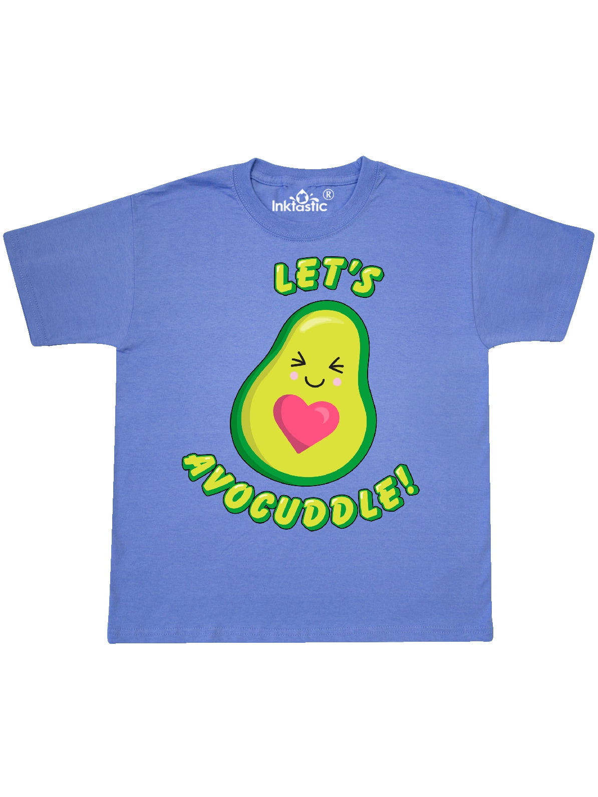 Let's Avocuddle Cute Avocado with Heart Youth T-Shirt - Walmart.com - Walmart.com