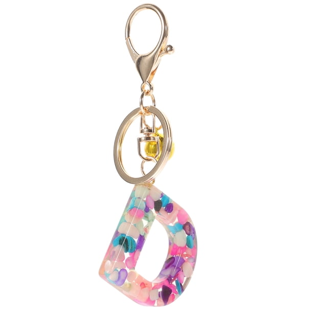 Llavero con letra, cadena, llavero, mochila, peluche navideño, regalo de Navidad, llavero, monedero, amuletos para amantes
