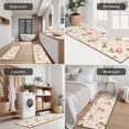 thumbnail image 5 of Pioneer Flower Floral Print Pattern Kitchen Rugs Sets Of 3,Kitchen Runner Rugs Non Skid Washable,Decorative Kitchen Floor Mats for Kitchen,Sink,Laundry,17"x30"+ 17"x47" + 17"x59", 5 of 6