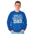 thumbnail image 4 of Father's Day World's Greatest Dad Men's Crewneck Sweatshirt Brisco Brands X, 4 of 6