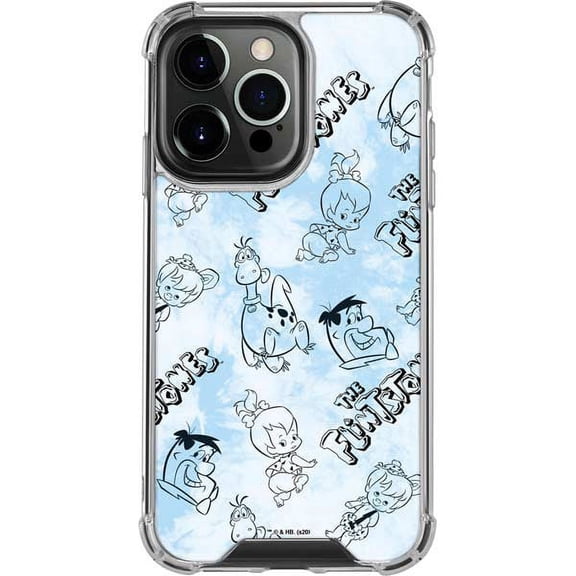 Skinit Cartoons The Flintstones Tie Dye Print iPhone 13 Pro Clear Case