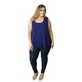thumbnail image 2 of Udderly Hot Mama Plus Size Camille Nursing and Pumping Tank Top – Navy | 14/16, 2 of 5