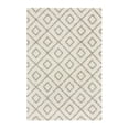 thumbnail image 3 of Unique Loom Trellis Shag Collection Area Rug - Ruth (6' x 9' Rectangle Ivory/Gray), 3 of 11
