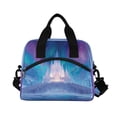 thumbnail image 2 of Lunch Bag Portable Crossbody Meal Bag Cooler Bag Insulated Lunch Bag Food Bag Handheld & Crossbody Design Frozen Palace Ice Snow, 2 of 6