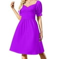 thumbnail image 2 of Solid Colour | Electric Purple| Neon purple 2 Sleeveless Dress summer clothes, 2 of 7