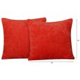 thumbnail image 3 of Mainstays Chenille Square Coral Pillow 18''x18'',2 Pack, 3 of 5