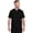Black, variant on Form Henley Scrubs For Men Top Quarter Zip 360° Stretch