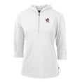 thumbnail image 2 of Women's Cutter & Buck White Louisville Cardinals Vault Virtue Eco Pique Recycled Half-Zip Pullover Hoodie, 2 of 3