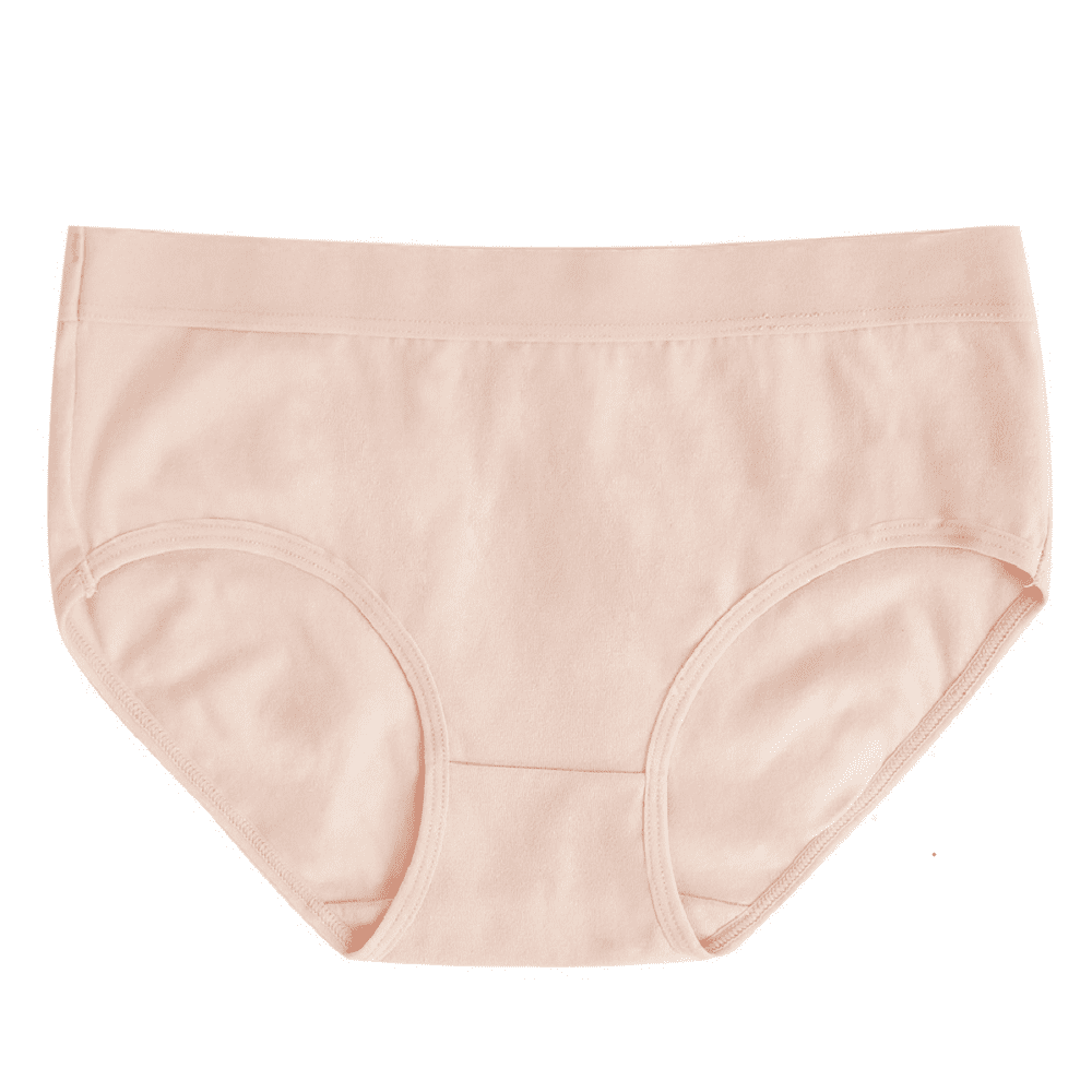 Lowestbest Women' s Modern Simple Cotton High Waist Stretch Briefs, Pink Lowestbest Women' s Modern Simple Cotton High Waist Stretch Briefs, Pink