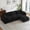 Black, variant on MAYEERTY Corduroy Boneless Loveseat, Soft Tufted Cloud Sectional Couches for Living Room, White