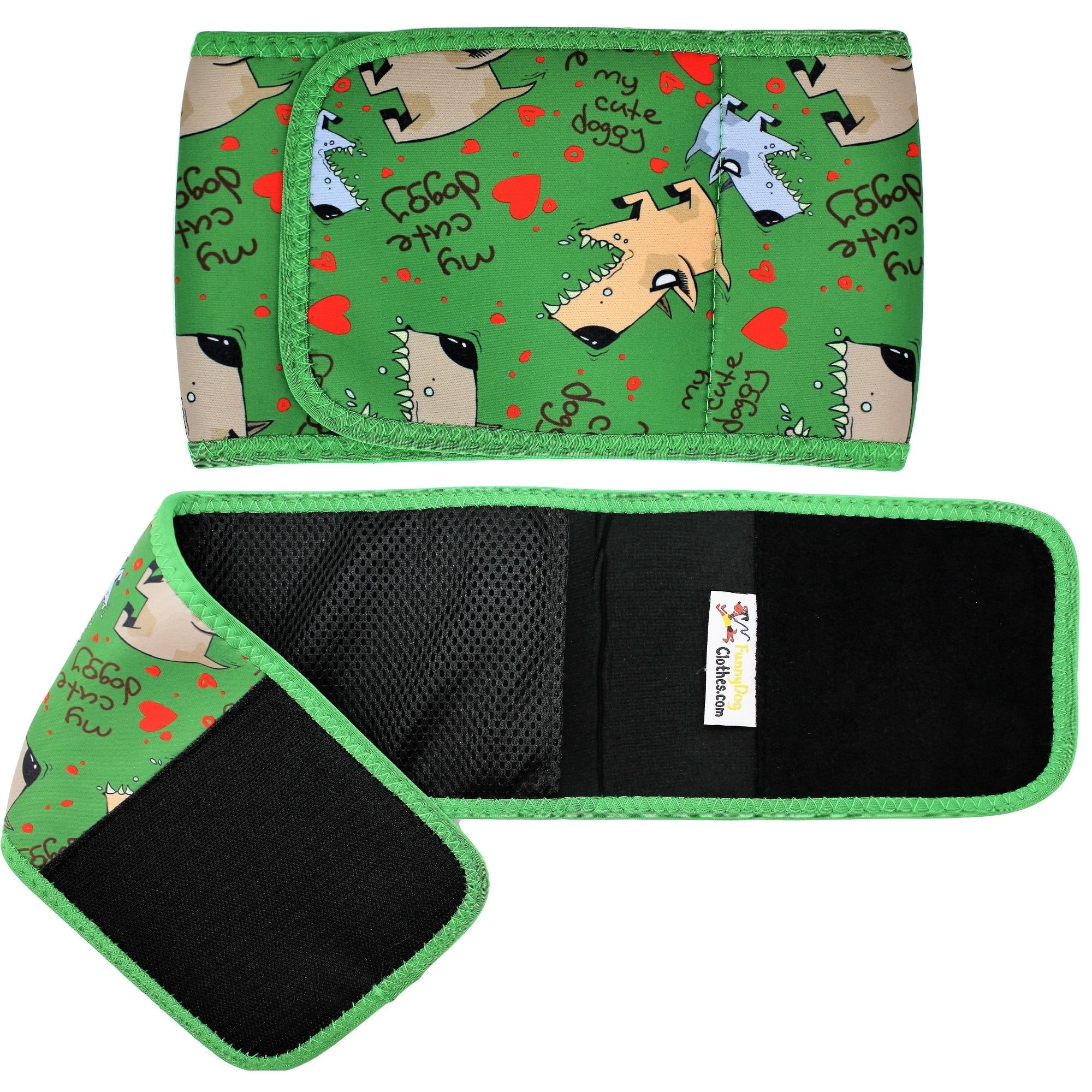 Pack of 3 Colors Washable Dog Diaper for Male Belly Band Wrap Neoprene Reusable sz XXL (waist 21" - 25")