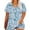 Blue, variant on 2025 Women's Plus Size Oversized Tunic Tops - Soft Cotton V-Neck Half Sleeve Tee Shirts, Summer Casual Loose Fit