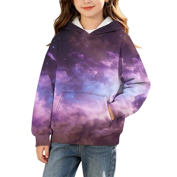 Aofany Toddler Girls Boys Hoodies Warm Fall Winter Hooded Sweatshirt Casual Pullover Tops for Kids, 18Months-15 Years