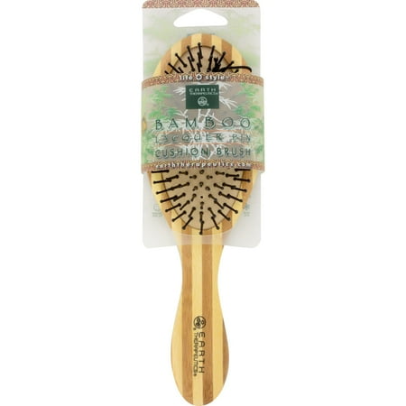 Bamboo Brush - Earth Therapeutics Regular Bamboo Lacquer Pin Cushion Brush - 1 Brush