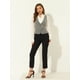 thumbnail image 4 of Chaleco a cuadros para mujer Chaleco de tweed vintage sin mangas con doble botonadura Negro S, 4 of 4