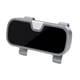 thumbnail image 2 of Soporte para gafas de sol de coche con forro suave, funda para gafas, soporte para visera solar para coche gris, 2 of 9