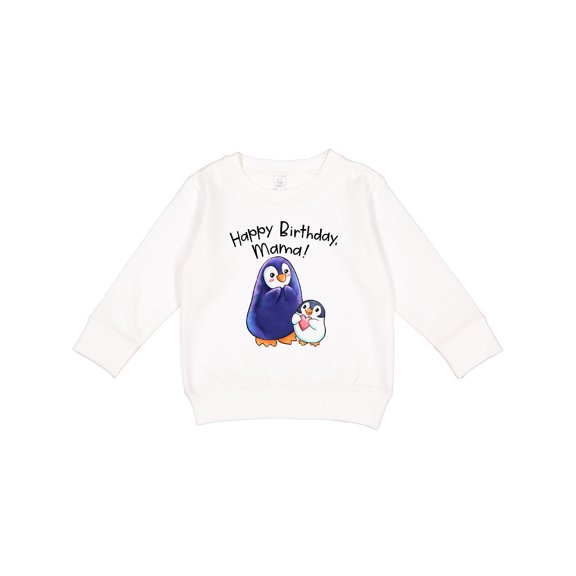Inktastic Happy Birthday, Mama Cute Penguins Toddler Sweatshirt