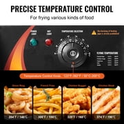 KFFKFF Commercial Dual Tank Deep Fryer, 3000W Electric Countertop Fryer with Basket, 2 x 9.1Qt/8.6L Stainless Steel Oil Fryer, featuring Temperature Control & Overheat Safety
