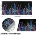 thumbnail image 4 of Watercolor Vintage Floral Mouse Pad for Women 35.4 X 15.7 Inch XXL Retro Flower Print Full Desk Mousepad Extended Large Non-Slip Rubber Base Keyboard Mat with Stitched Edges for Gaming Office, 4 of 6