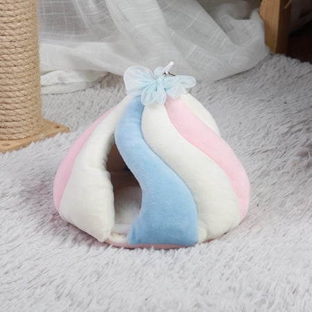 Guinea Rat Hammock Hamster Candy Floss Hanging Bed Warm Nest House Tunnel Small Animal Chinchilla Parrot Ferret Squirrel Playing Sleeping