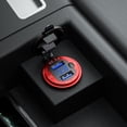 thumbnail image 3 of 12/24V Aluminium Metal 36W QC3.0 Dual USB Car Motor Charger Socket Waterproof With Voltmeter Switch Fast Quick Charge Adapter Red, 3 of 6