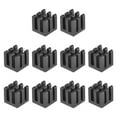 thumbnail image 1 of Unique Bargains 10x10x10mm Black Sticky Aluminum Heatsink Electronic Radiators 10 Pack, 1 of 4