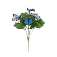 thumbnail image 2 of 2Pcs Artificial Butterflies Branches, 11.4 Inch Butterfly Floral Stakes with Colorful Flowers, Butterflies Decor for Wedding Home Garden Indoor Outdoor Arrangements and Party, 2 of 6