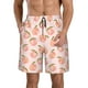 thumbnail image 1 of Fotbe Peach With Leaves Trajes de Baño Estampados para Hombre, Shorts de Verano de Secado Rápido, Ropa de Playa, Bañadores-X-Large, 1 of 6