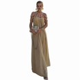 thumbnail image 2 of Women'S 2024 Summer Rope Knot Halter Party Dress Beige One size, 2 of 9