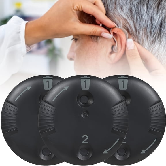 KOKCOOL 3 Packs / 24 Filters Hearing Aid Wax Guards CeruGuard Disk for Phonak Hearing Aid Supplies Replacement Accessories