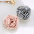 thumbnail image 4 of Zhuge Delicado broche de flores de seda, alfileres de solapa, broches de flores de rosa, alfiler clásico para mujer, accesorios de ropa para bodas, fiestas, banquetes, trajes y ceremonias, verde, 4 of 5