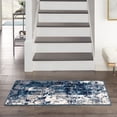thumbnail image 2 of Nourison Grafix Modern Abstract Indoor Rug Navy Blue 2' x 4', 2 of 6