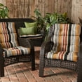 thumbnail image 6 of Greendale Home Fashions Outdoor 44'' x 22'' High Back Chair Cushion, Brick Stripe, 6 of 8