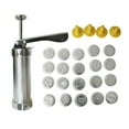 thumbnail image 1 of Cookies Press Cutter Set Baking Tools Manual Cookie Biscuits Press Machine and 4 Nozzles 20 Cookie Molds, 1 of 9