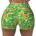 thumbnail image 2 of Honeii St Patrick's Day6 Print Women's Workout Shorts, Gym Shorts for Active Wear, Sports Shorts,Women's Running Shorts,Quick Dry Athletic Shorts-Large, 2 of 8