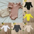 thumbnail image 3 of Newborn Baby Boy Girl Romper Jumpsuit Bodysuit Outfits Knitted Cotton Clothes, 3 of 4