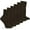 Brown, variant on Womens Organic Cotton Seamless Turn Cuff Socks, 6 Pair