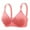 Watermelon Red, variant on Gyexs Women's Front Closure Yoga Bra Lace Trim Seamless Comfort Wireless Support Adjustable Strap Sleepwear Activewear, Grey, Size 42
