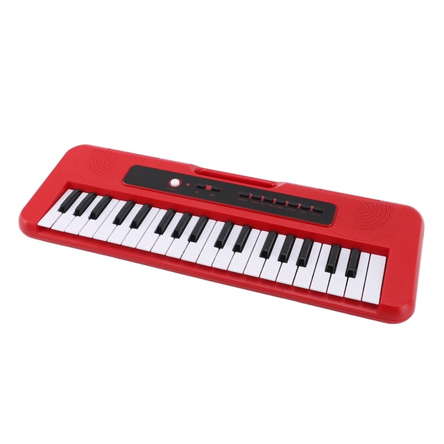 Teclado De Piano Pequeño, 10 Canciones De Demostración, 4 Tonos, 37 Teclas, Teclado Para Niños, Micrófono De Piano, Conector Con Micrófono Para Niños Y Niñas
