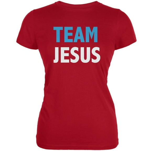Team Jesus Red Juniors Soft T-Shirt - Medium