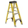 LOUISVILLE FS1104HD 4 ft Fiberglass 375 lb Capacity Stepladder IAA