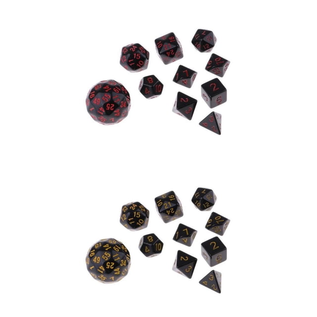 Dados Poliédricos Acrílicos Que Juegan a Juegos, Accesorio de KTV de para DND RPG