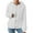 White, variant on Zip Up Sweater Hoodie, Yigetop Ladies' Sweatshirts for Women Long Sleeve Lightweight Casual Pure Color Knitted Zipper Hoodies Sweater Knit Zip Up Sweater, Black L