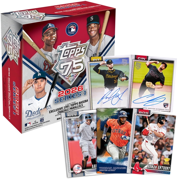 2026 Topps Series 1 Baseball - Factory Sealed - Mega Box - Walmart.com