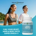 thumbnail image 5 of Natural Wellness Super Omega-3 Fish Oil - Harvested From the Best Fish Sources - 1000 mgs EPA and DHA Per Serving - Support Cardiovascular Health - 60 Softgels: 30-Day Supply, 5 of 8