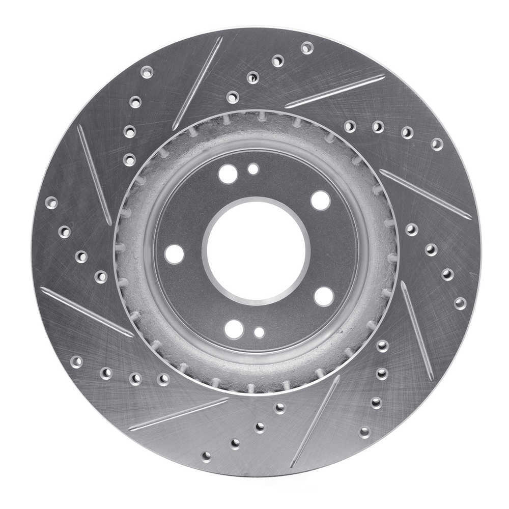 Dynamic Friction Company 631-03054R DFC Brake Rotor - Drilled And Slotted - Silver