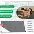 thumbnail image 3 of CozyNestFinds Wire Shelf Liner 14" x 24" Value Pack of 5 Flat Heavy Duty Waterproof Non-Adhesive Industrial Strength Plastic Mats for Tier Shelving Unit, Gray, 3 of 14
